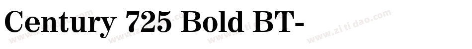 Century 725 Bold BT字体转换